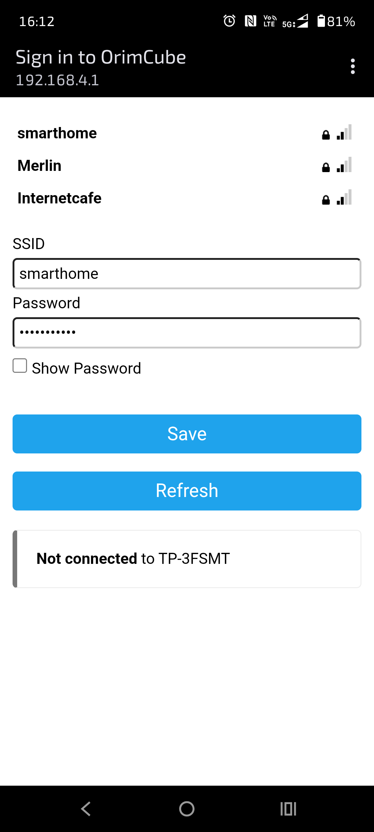 Configure WiFi